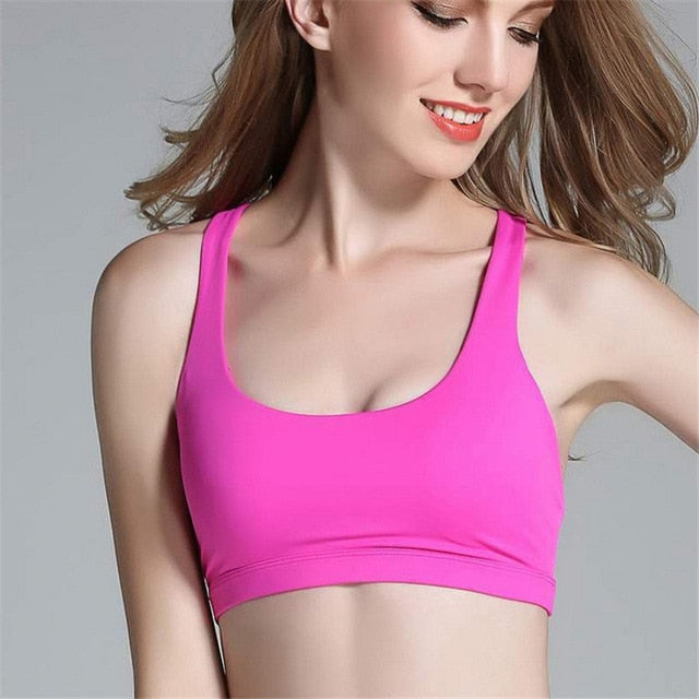 Women's Cross-Back Sports Bra | Fitness & Gym Activewear Top
