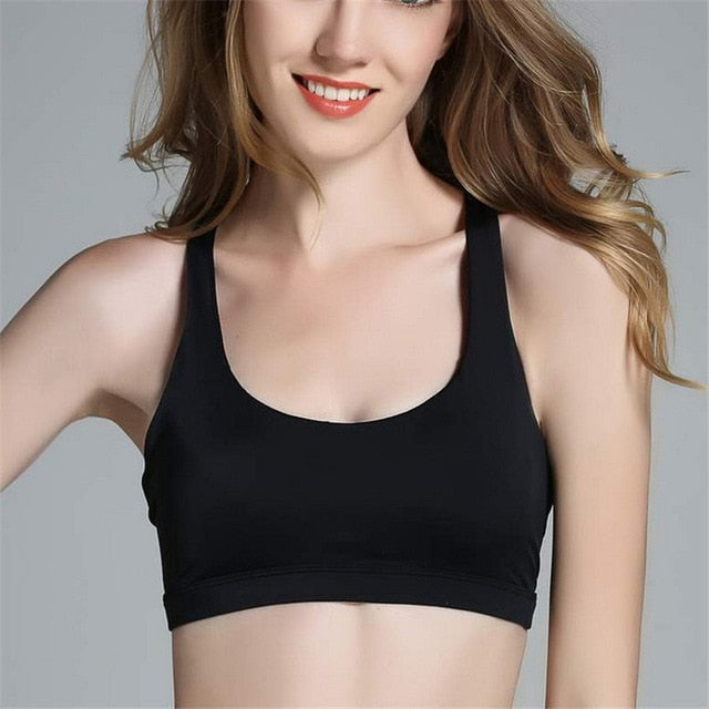 Women's Cross-Back Sports Bra | Fitness & Gym Activewear Top