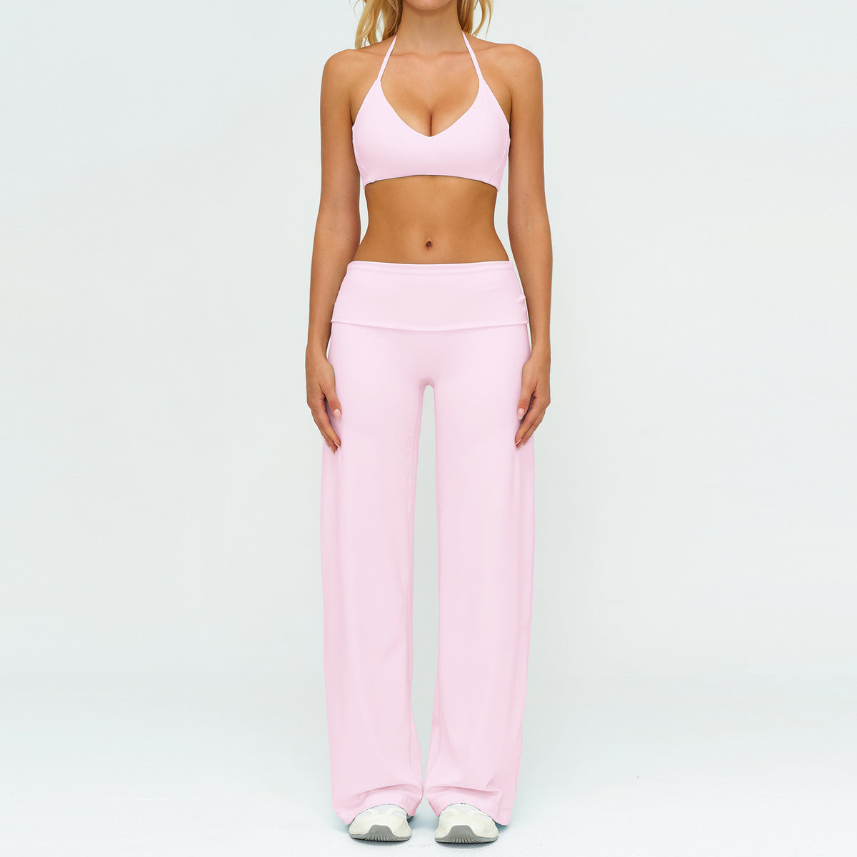 Seamless Sports Bra & High-Waist Leggings Set | Yoga & Gym Activewear