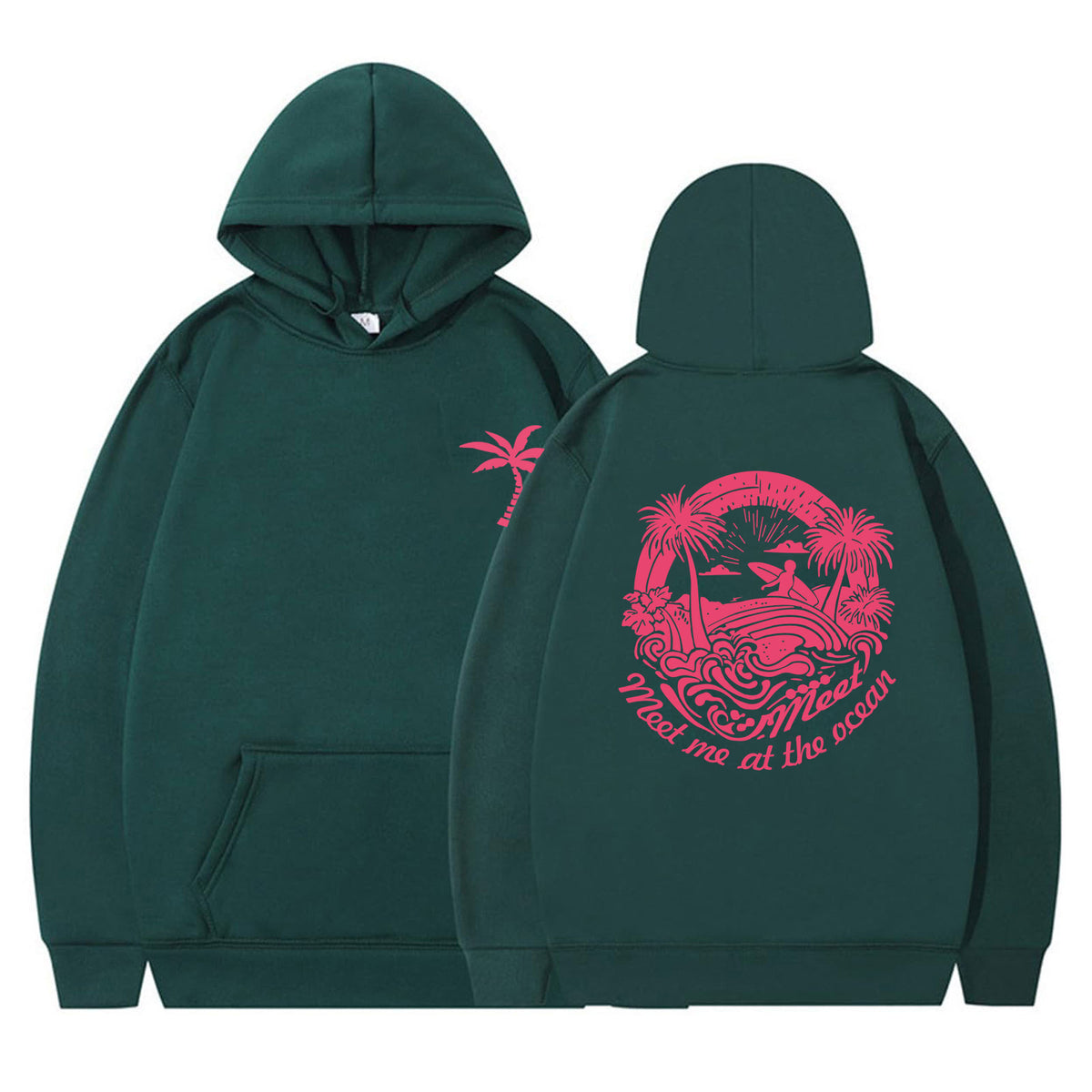 Women's Printed Hoodie | Loose Fit Casual Pullover Sweatshirt