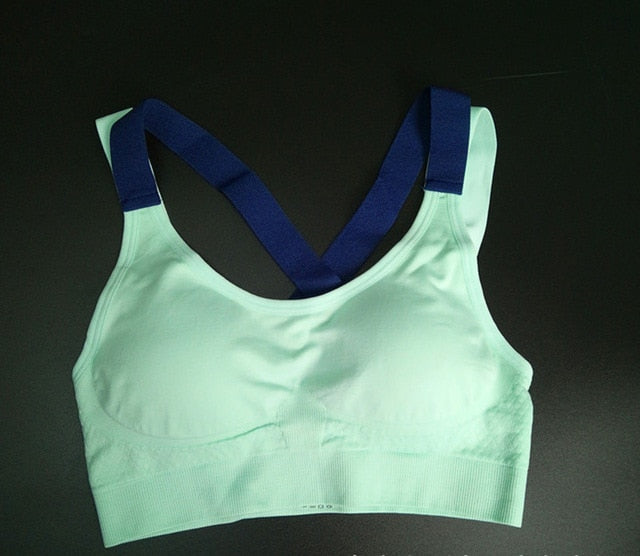 Women's Cross-Back Yoga Sports Bra | Crop Top for Gym & Fitness