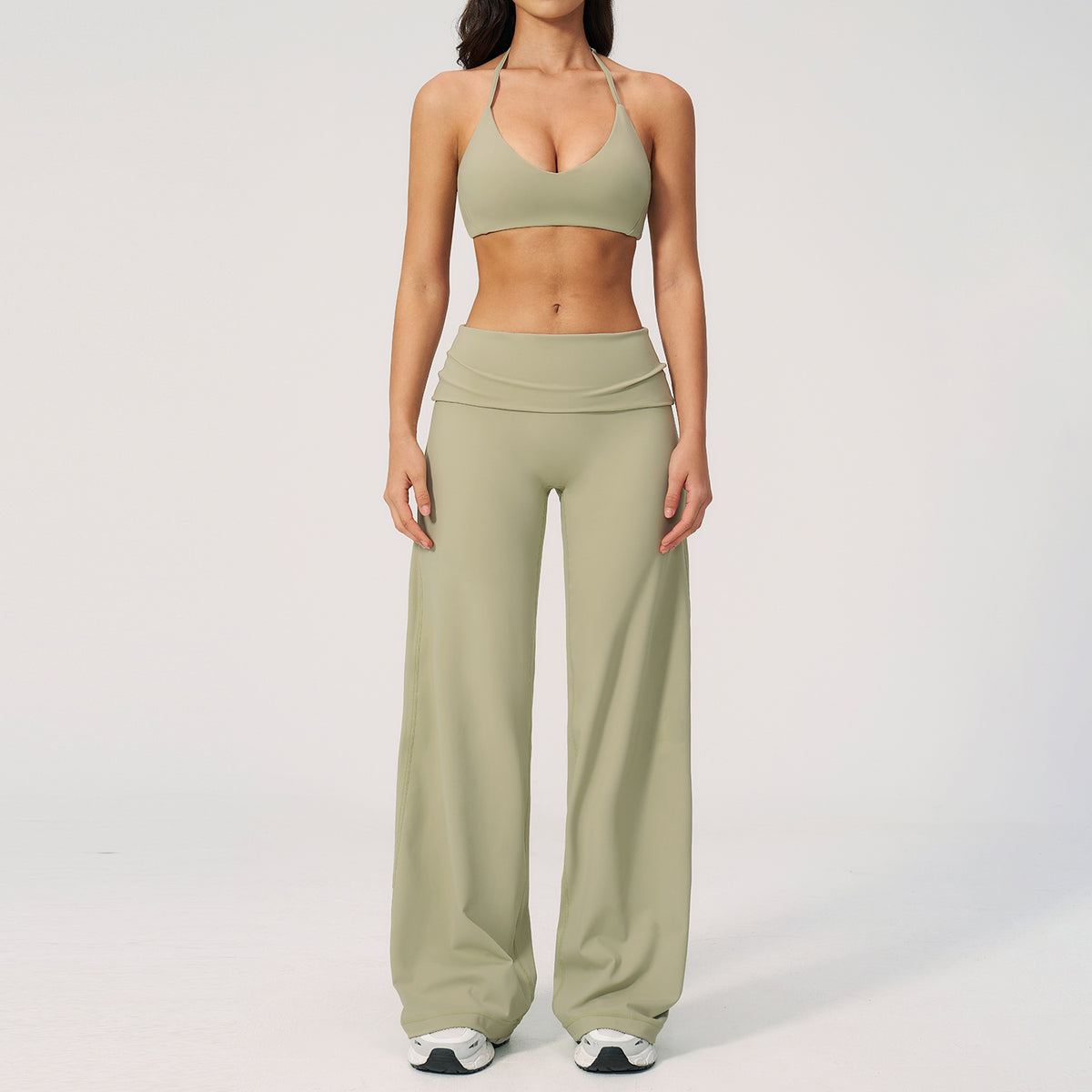 Seamless Sports Bra & High-Waist Leggings Set | Yoga & Gym Activewear