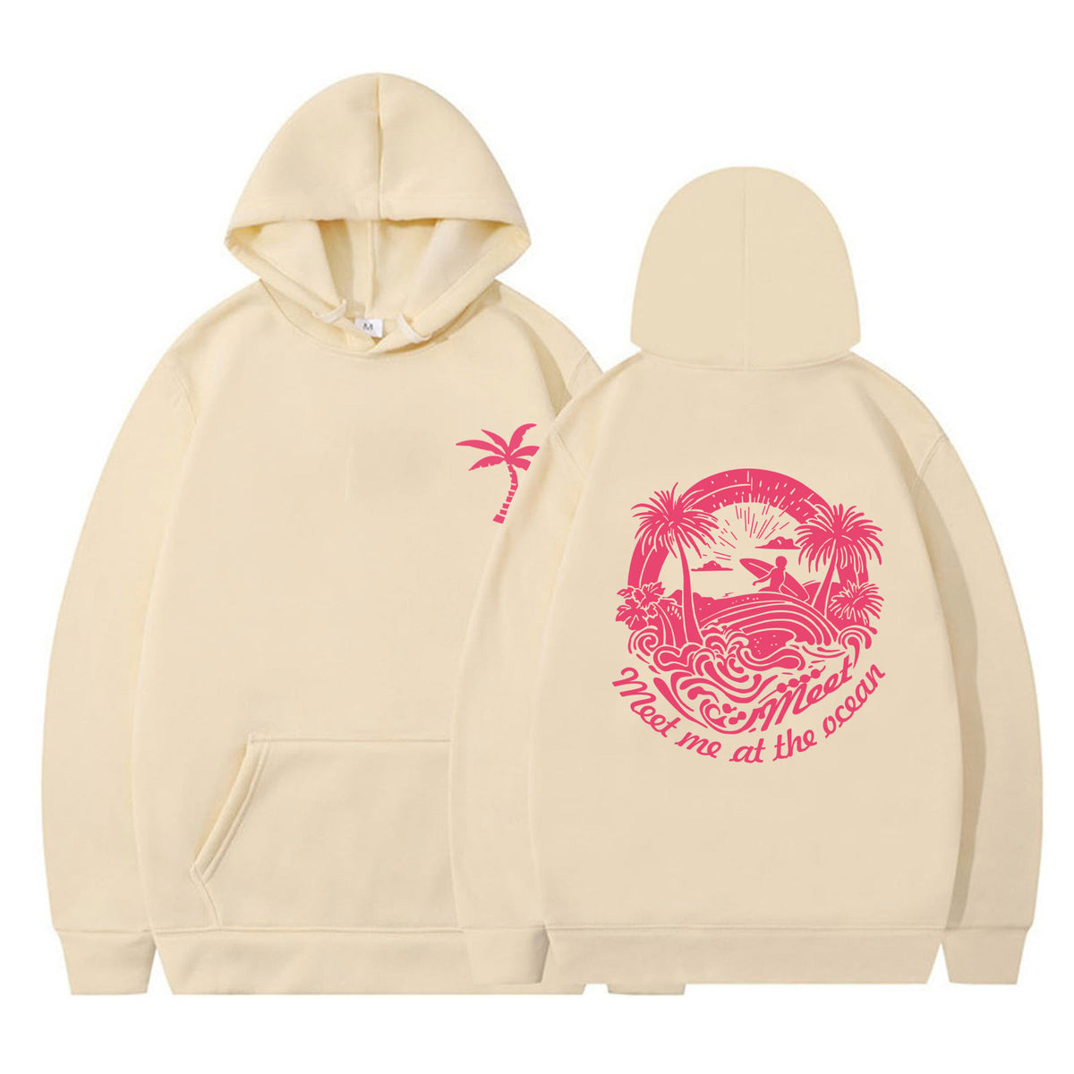 Women's Printed Hoodie | Loose Fit Casual Pullover Sweatshirt