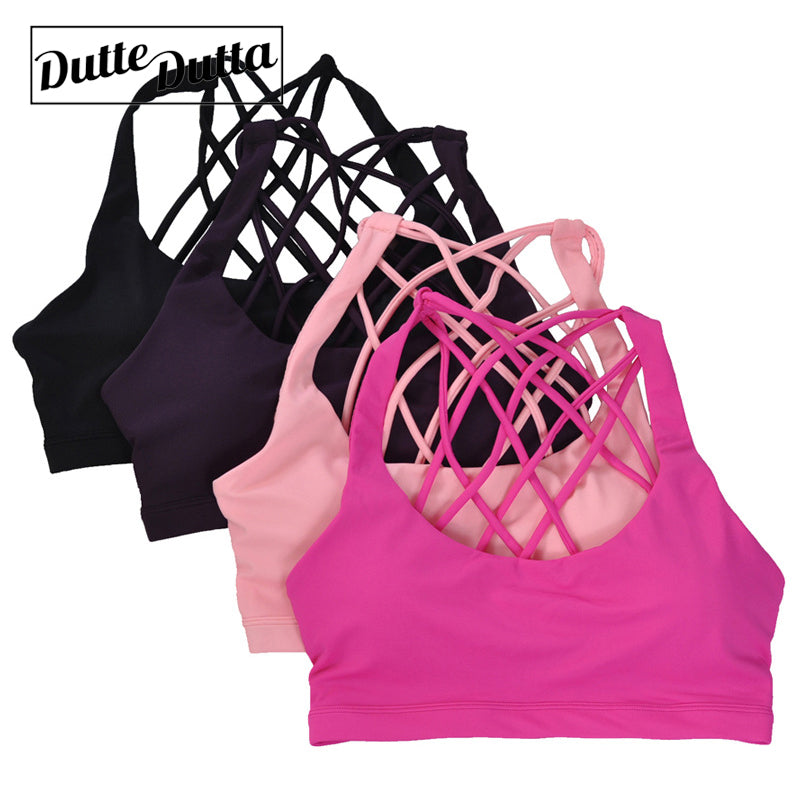Women's Cross-Back Sports Bra | Fitness & Gym Activewear Top