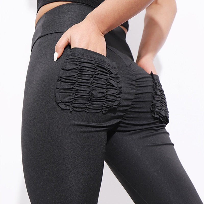 Women's High-Waist Leggings with Pockets | Push-Up Activewear