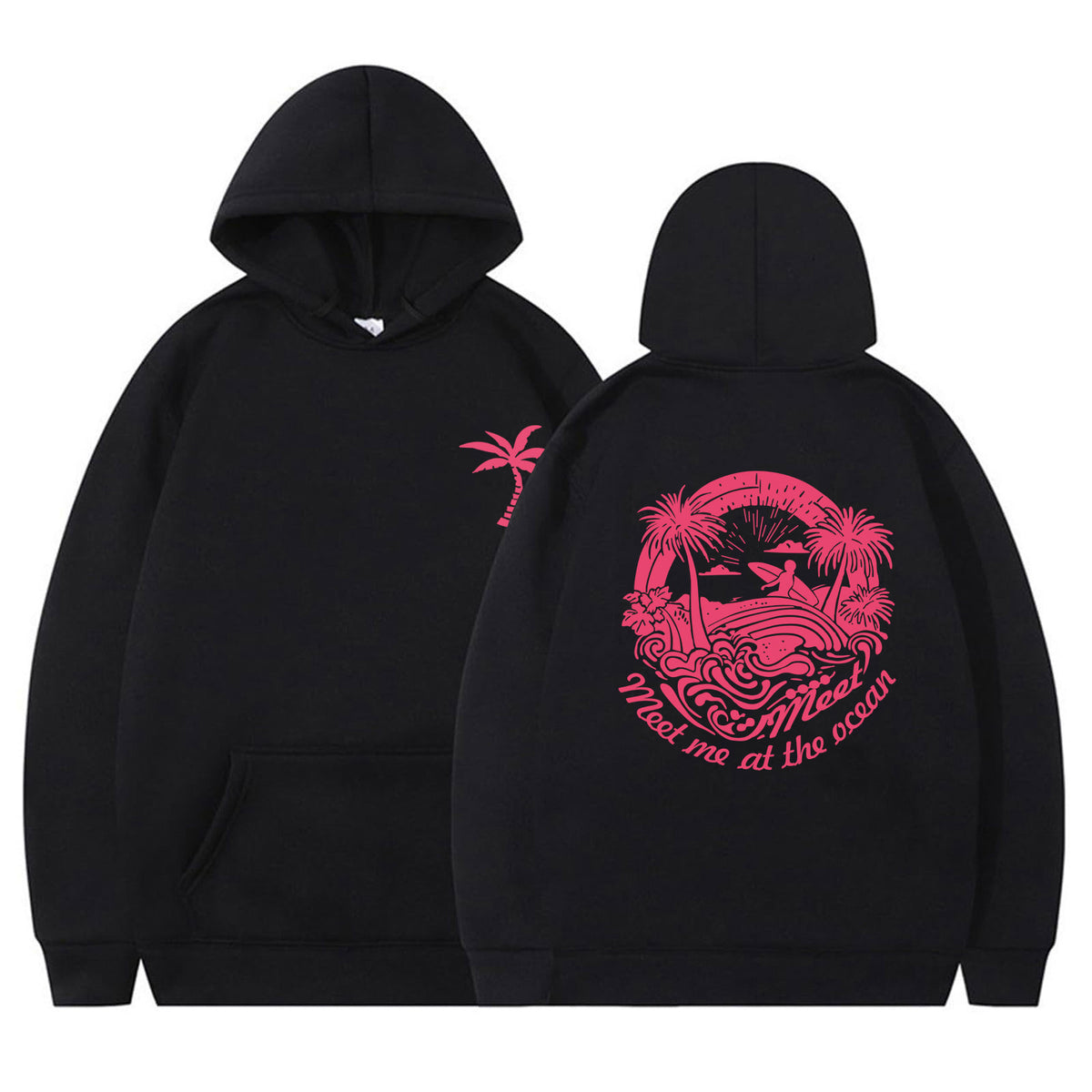 Women's Printed Hoodie | Loose Fit Casual Pullover Sweatshirt
