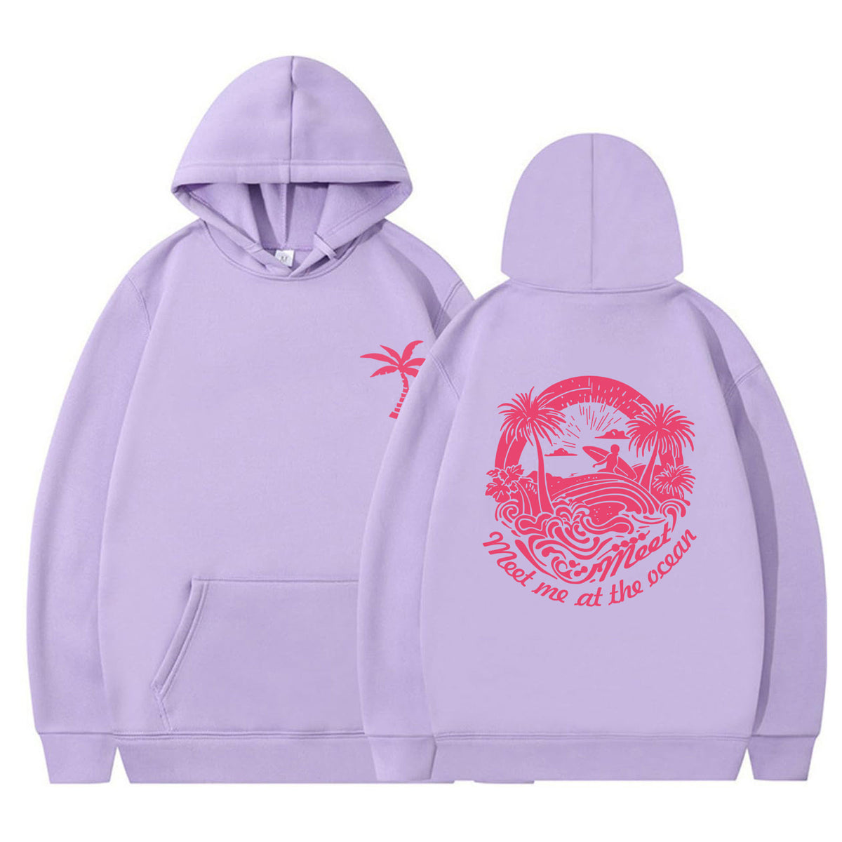 Women's Printed Hoodie | Loose Fit Casual Pullover Sweatshirt