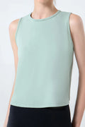 Round Neck Active Tank – Nylon Stretch (Multi-Color)