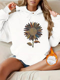 Kangaroo pocket hooded long sleeved fleece hoodie