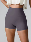 High Waist Active Shorts – Pocketed Stretch Nylon