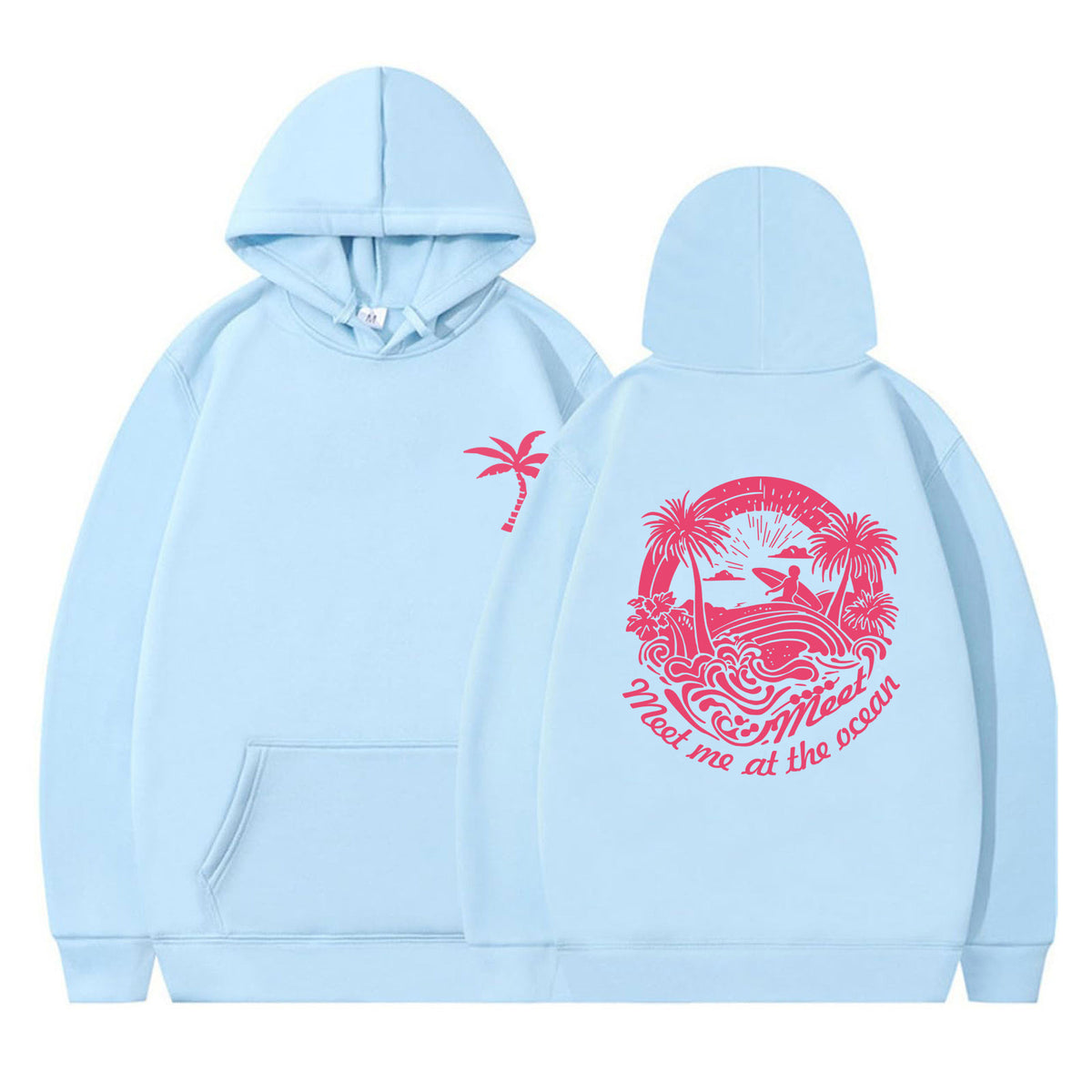 Women's Printed Hoodie | Loose Fit Casual Pullover Sweatshirt